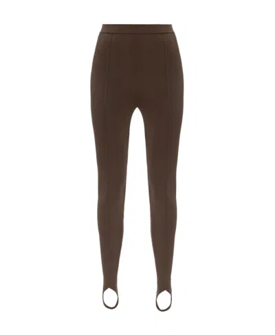 Nanushka Stirrup-cuffs High-waisted Leggings In Green