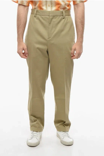 Nanushka Straight Fit Jun Pants With Belt Loops In Brown