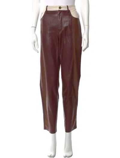 Pre-owned Nanushka Straight Leg Pants In Blue