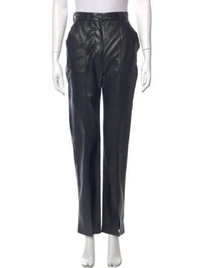Pre-owned Nanushka Straight Leg Pants In Blue