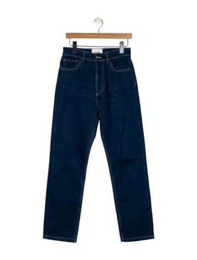 Pre-owned Nanushka Straight Leg Pants In Blue