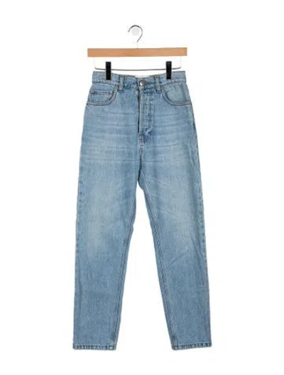Pre-owned Nanushka Straight Leg Pants In Blue
