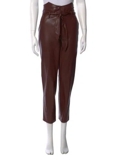 Pre-owned Nanushka Straight Leg Pants In Brown