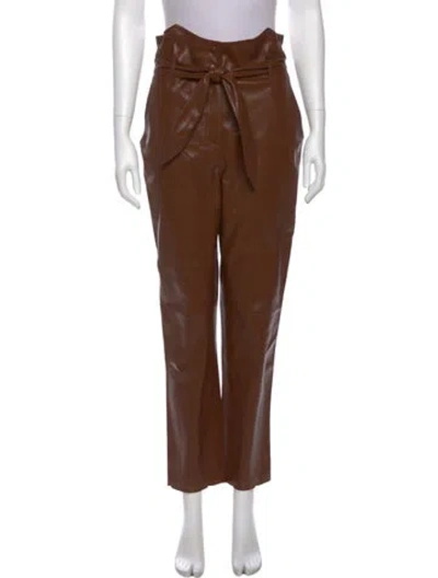 Pre-owned Nanushka Straight Leg Pants In Brown