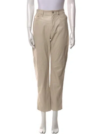 Pre-owned Nanushka Straight Leg Pants In Neutral
