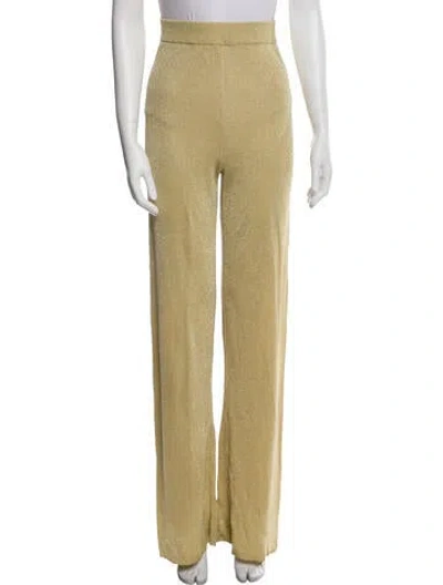Pre-owned Nanushka Straight Leg Pants In Neutral