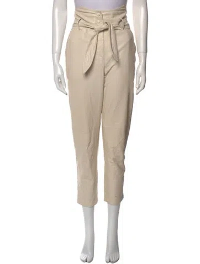 Pre-owned Nanushka Straight Leg Pants In Neutral