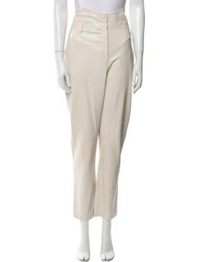Pre-owned Nanushka Straight Leg Pants In Neutral