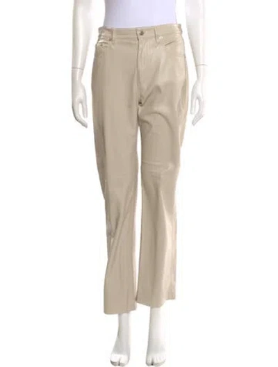 Pre-owned Nanushka Straight Leg Pants In Neutral