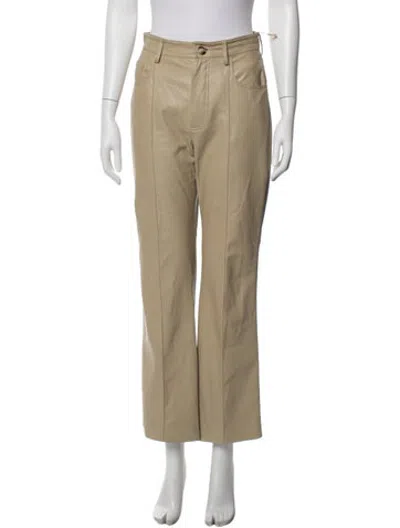Pre-owned Nanushka Straight Leg Pants In Neutrals