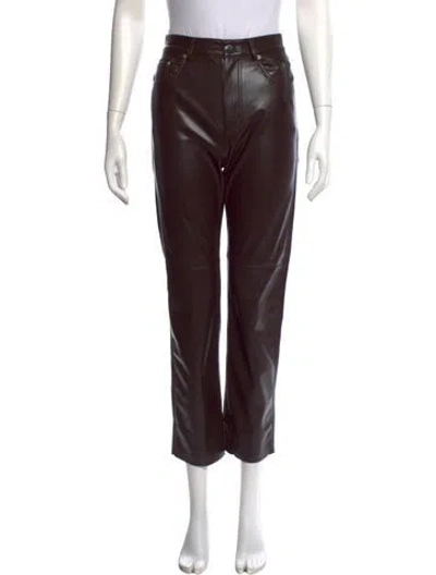 Pre-owned Nanushka Straight Leg Pants W/ Tags In Brown