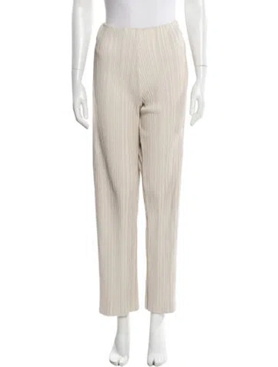 Pre-owned Nanushka Straight Leg Pants In White