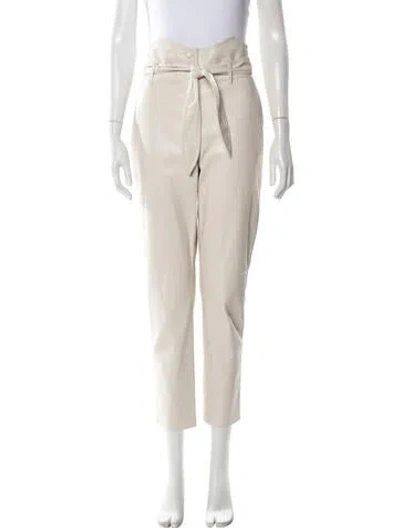 Pre-owned Nanushka Straight Leg Pants In White