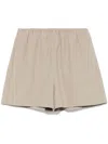 Nanushka Straight-leg Shorts In 中性色