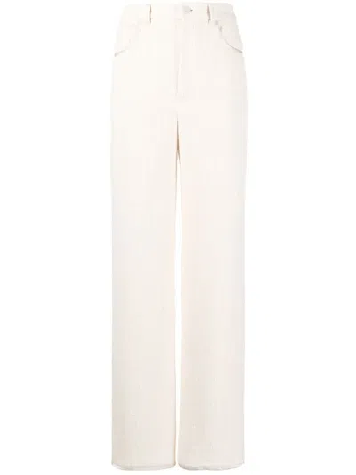 Nanushka Straight-leg Trousers In Neutrals