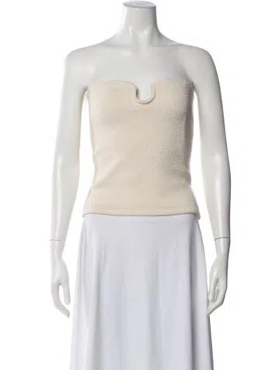 Pre-owned Nanushka Strapless Top In Blue