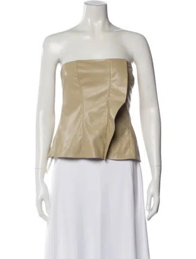 Pre-owned Nanushka Strapless Top In Neutral
