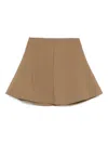 Nanushka Stretch A-line Skirt In Brown