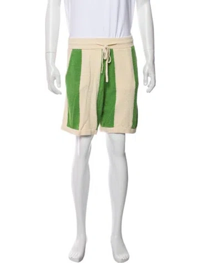 Pre-owned Nanushka Striped Athletic Shorts In Green