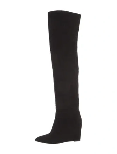 Pre-owned Nanushka Suede Boots In Black