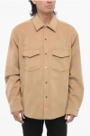 Nanushka Suede Oversized Shirt