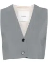 Nanushka Suree Vest In Blue