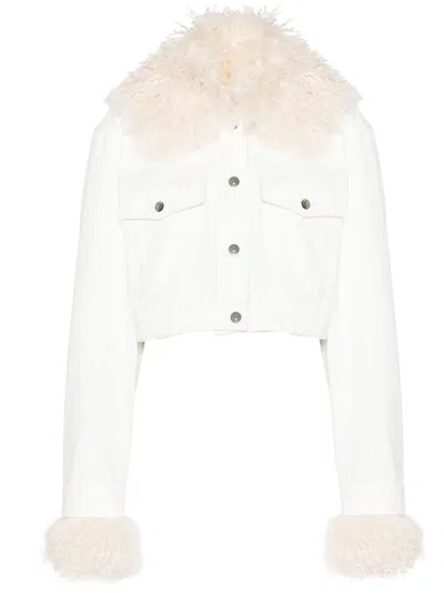 Nanushka Sutton Jacket In Off White/creme
