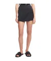 Nanushka Svana Wrap Skorts In Black