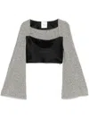 Nanushka Tasula Crop Top In Black