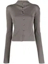 Nanushka Teddie Mesh Top In Grey