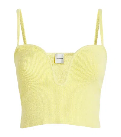 Nanushka Terry Zue Top In Yellow