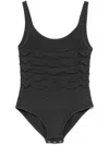 Nanushka Textured Knitted Bodysuit In Grey