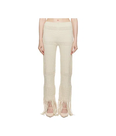 Nanushka Textured Trousers In Brown
