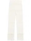 Nanushka Textured Trousers In Neutrals