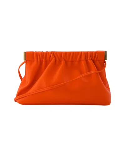 Nanushka The Bar Mini Should Bag In Orange Vegan Leather
