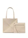 Nanushka The Origami Tote Bag In Neutrals