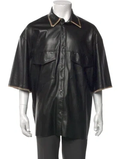 Pre-owned Nanushka Three-quarter Sleeve Shirt W/ Tags In Black