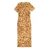 Nanushka Tie Dye Jannet Twist-front Dress In Animal Print