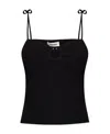 Nanushka Top Savera In Misto Viscosa Stretch Nera  Donna In Black