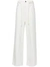 Nanushka Tied-waist Wide-leg Jeans In White