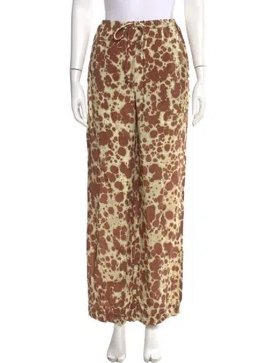 Pre-owned Nanushka Tie-dye Print Wide Leg Pants In Multi