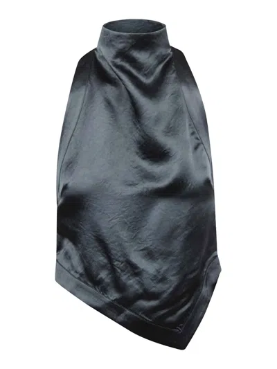 Nanushka Top Inara In Rippled Satin
