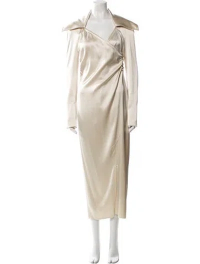 Pre-owned Nanushka Trench Coat In Neutral