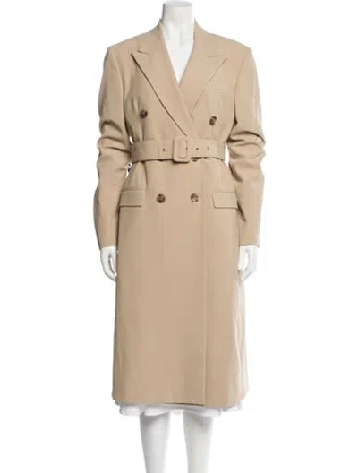 Pre-owned Nanushka Trench Coat In Neutral