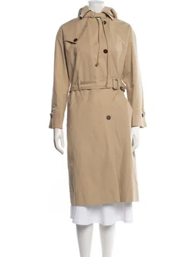 Pre-owned Nanushka Trench Coat In Neutral