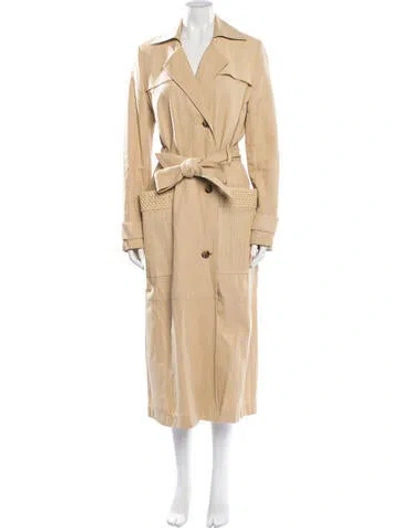 Pre-owned Nanushka Trench Coat In Neutrals