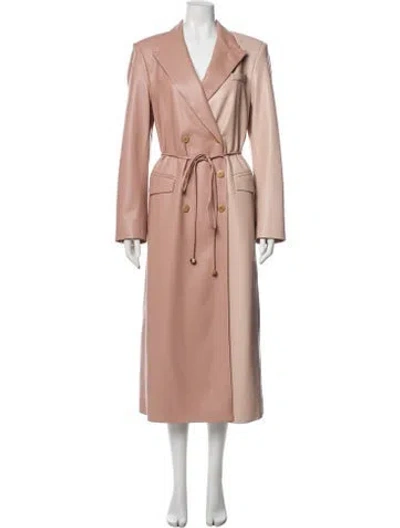 Pre-owned Nanushka Trench Coat In Pink