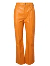 Nanushka Flared Casual Pants In Orange