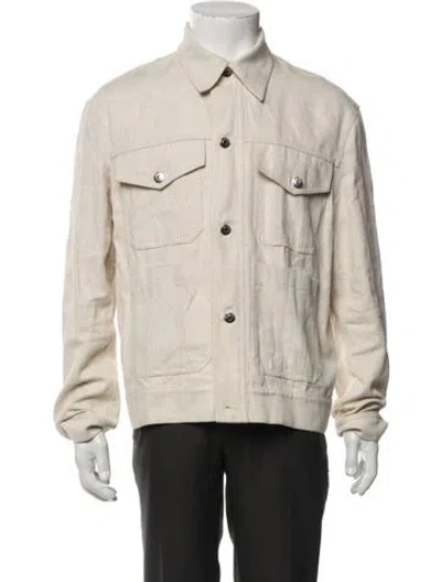 Pre-owned Nanushka Trucker Jacket In Neutral