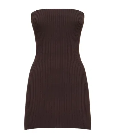 Nanushka Tube Top In Brown